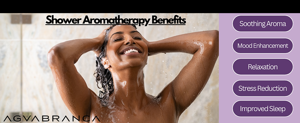 Background image of Aguabranca featuring a woman enjoying a shower