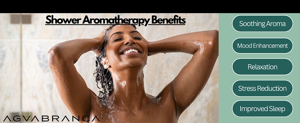 Background image of Aguabranca featuring a woman enjoying a shower