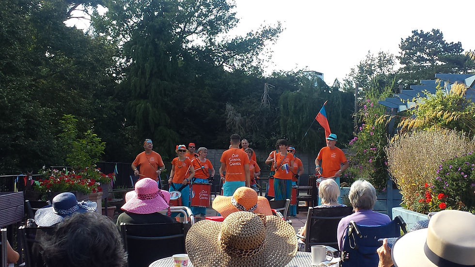 Old School Samba at the Hillbeck Residential Care Home