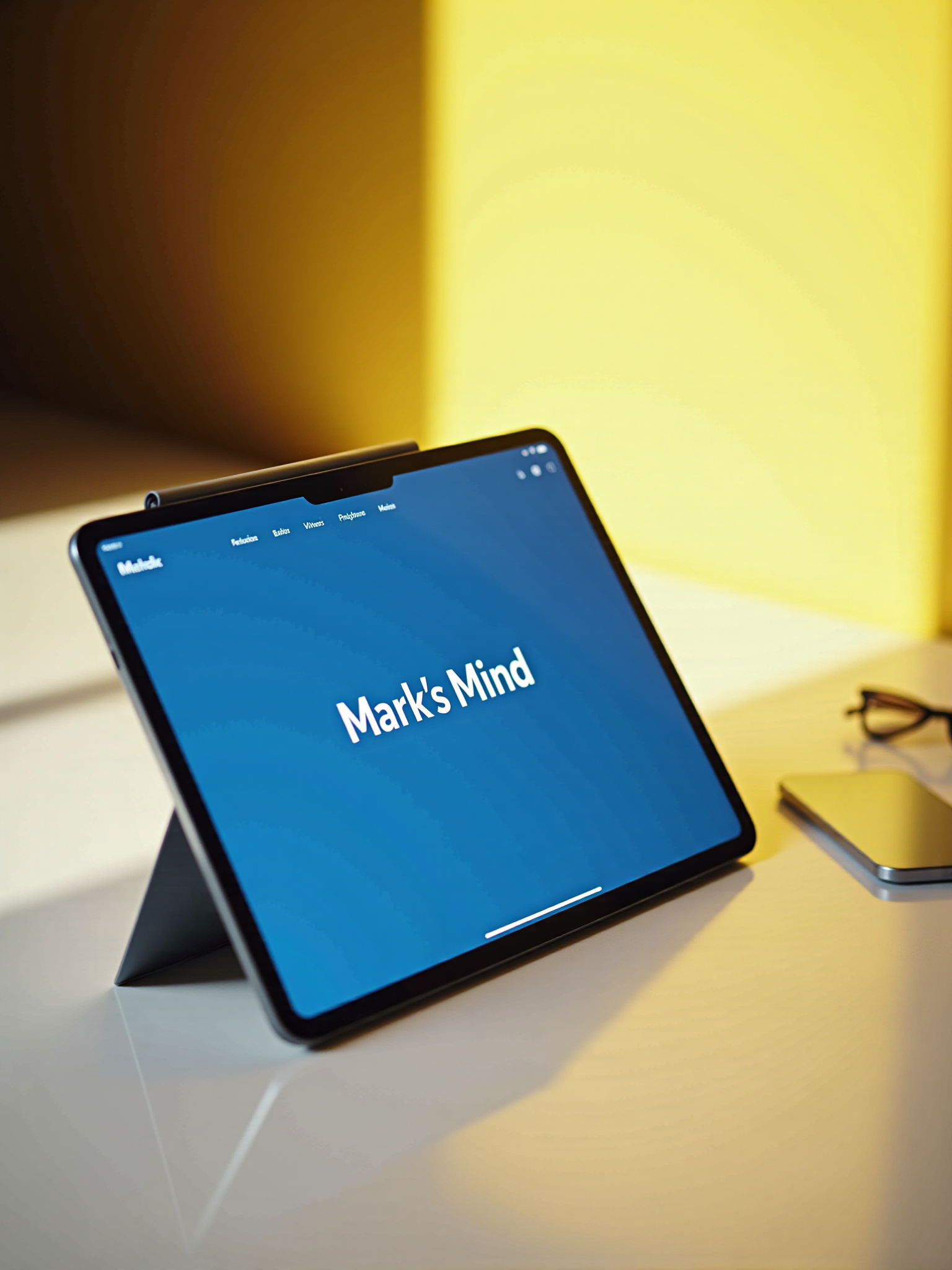Tablet with Marks Mind