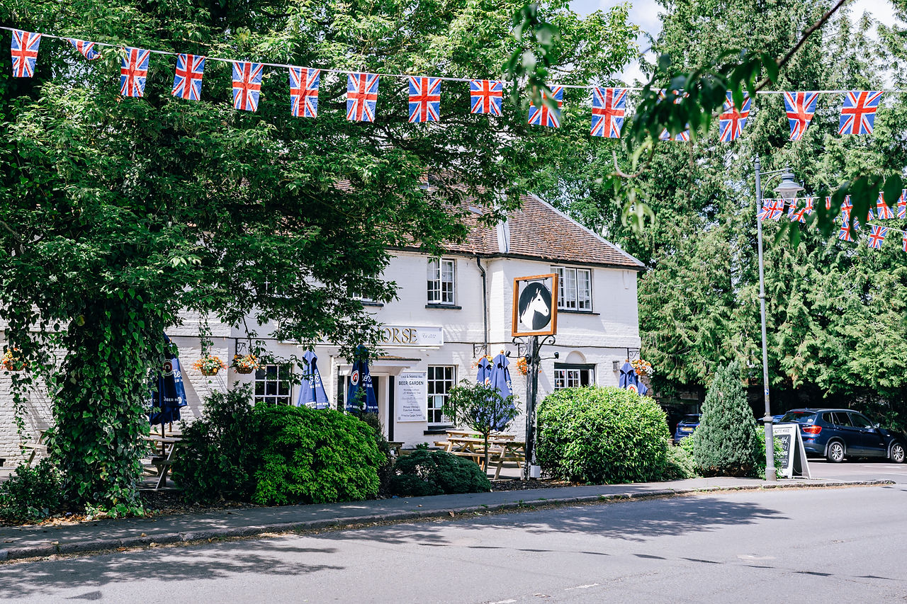 White Horse Hertingfordbury, Jubilee Bunting