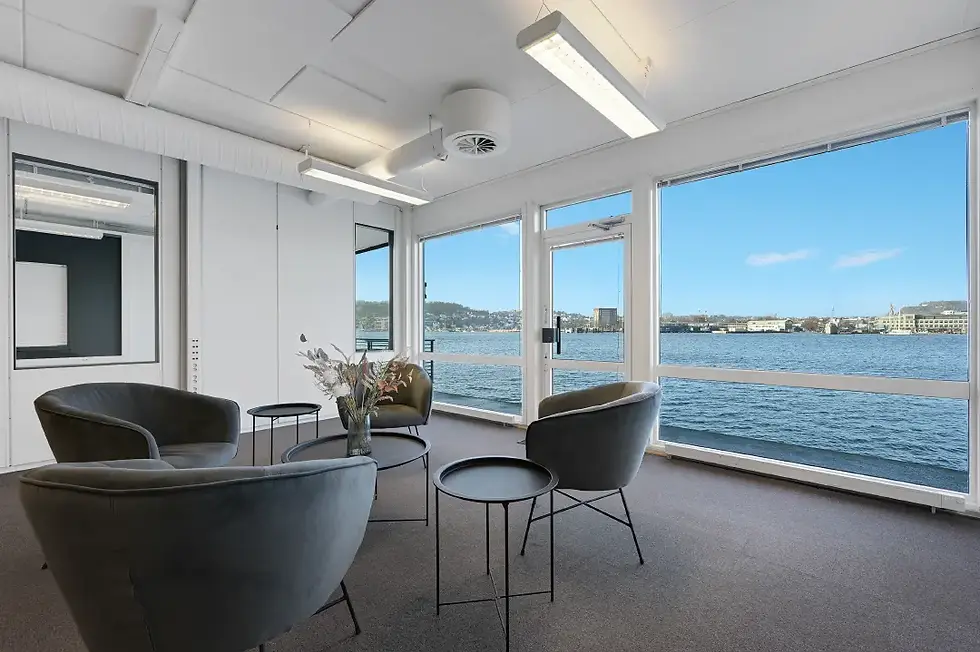 Utsikt fra Huvik Brygge