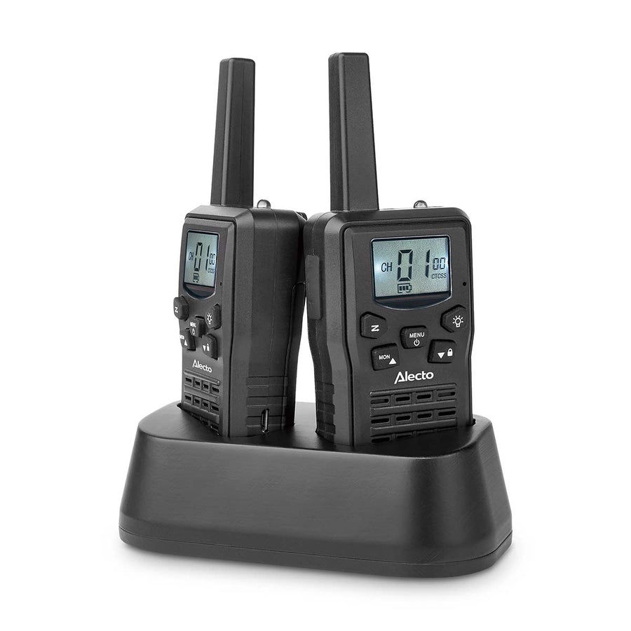 Thumbnail: Alecto FR200BK - Set of 2 rechargeable Walkie-Talkies 