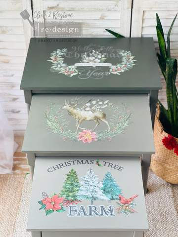 Miniature : Holly Jolly Xmas, transfert redesign