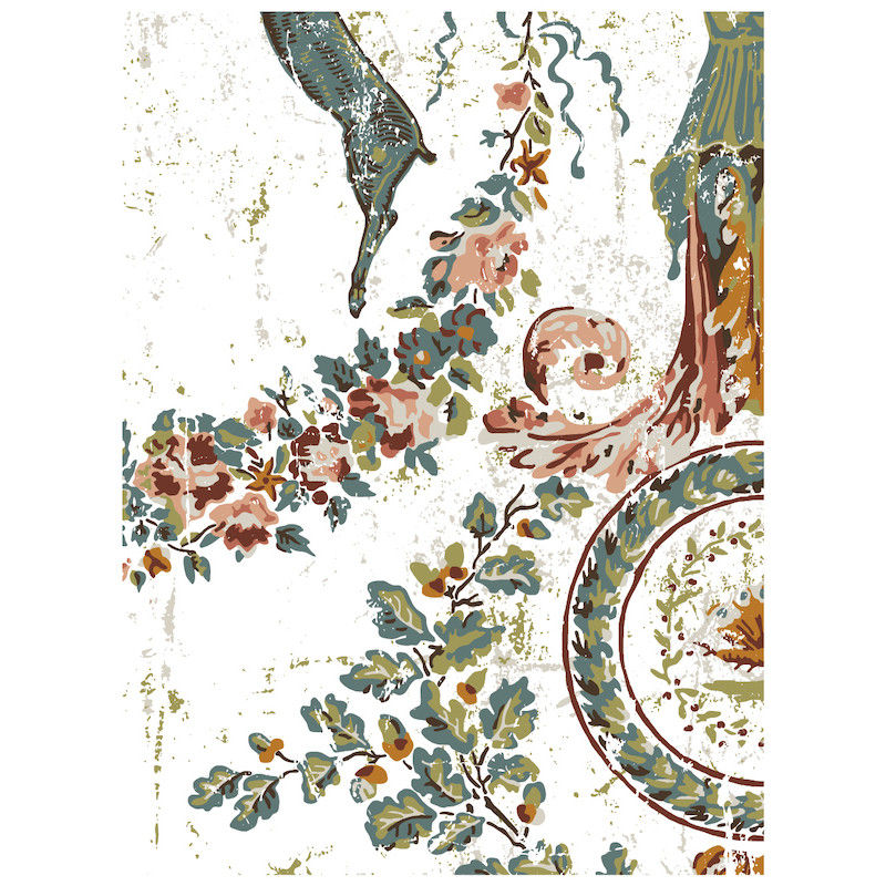 Miniature : 'Château', paint inlay IOD