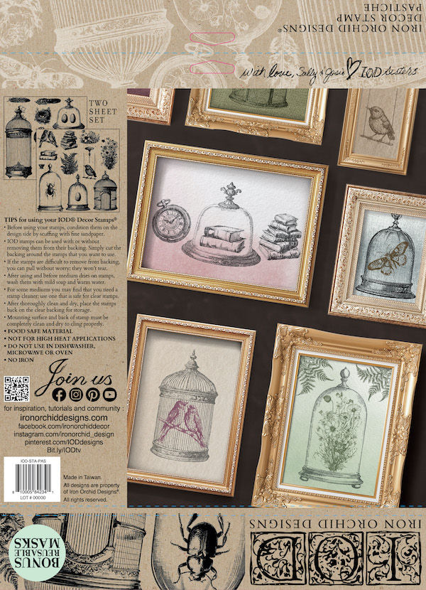 Miniature : 'Pastiche' tampon, IOD stamp, double plaque
