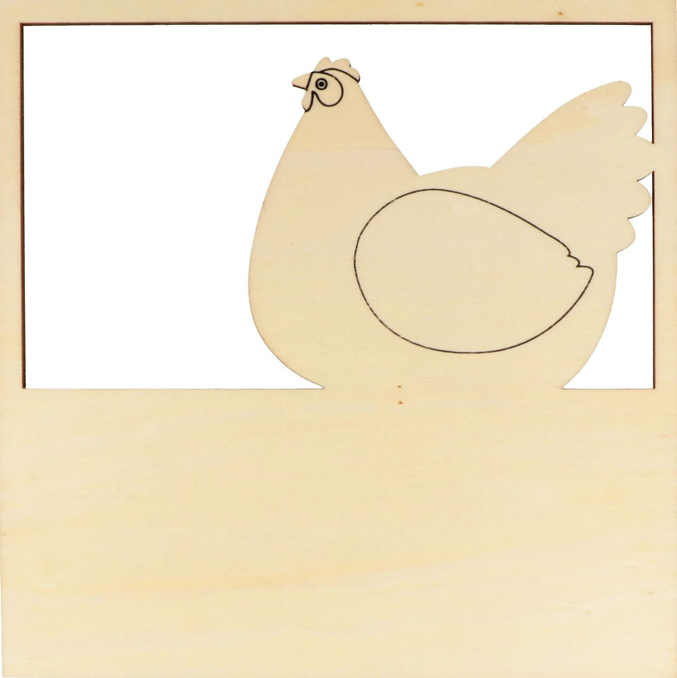 Miniature : Cadre 3D Poules et oeufs / Chicken 3D frame, ORB