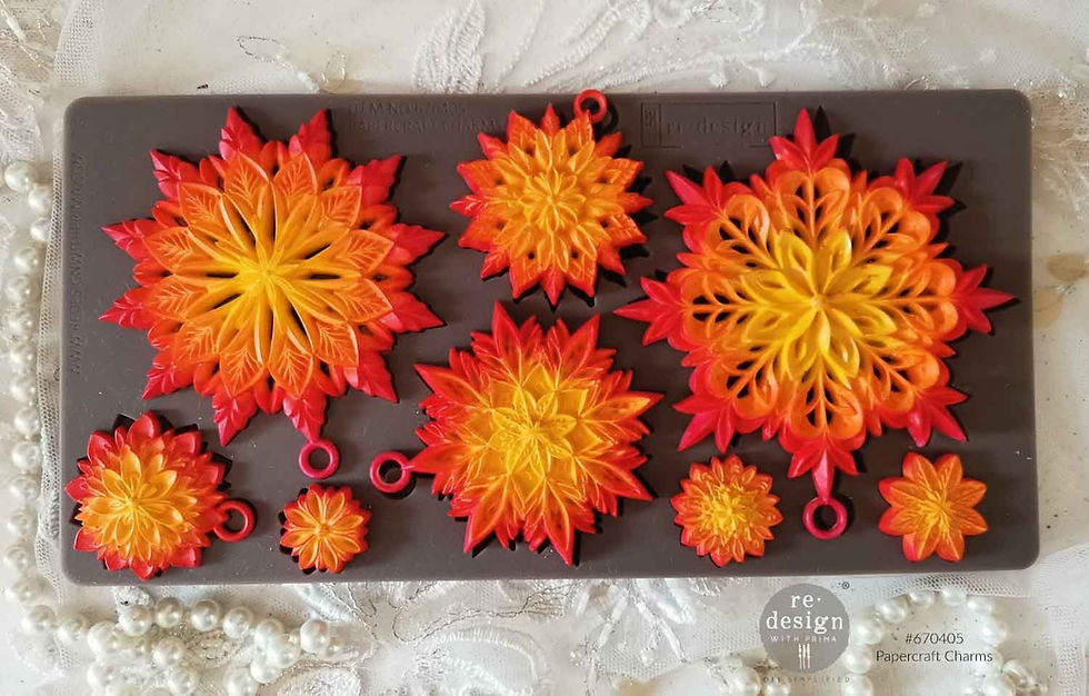 Miniature : Papercraft charms, moule Redesign