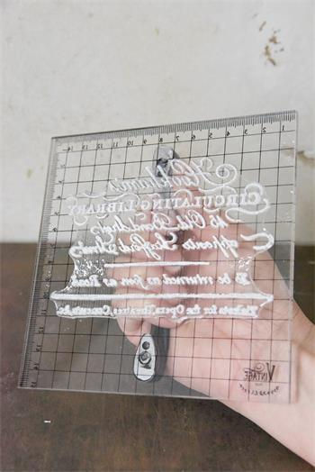 Miniature : Plaque pour tampon/ Pressure Plate, Vintage Paint