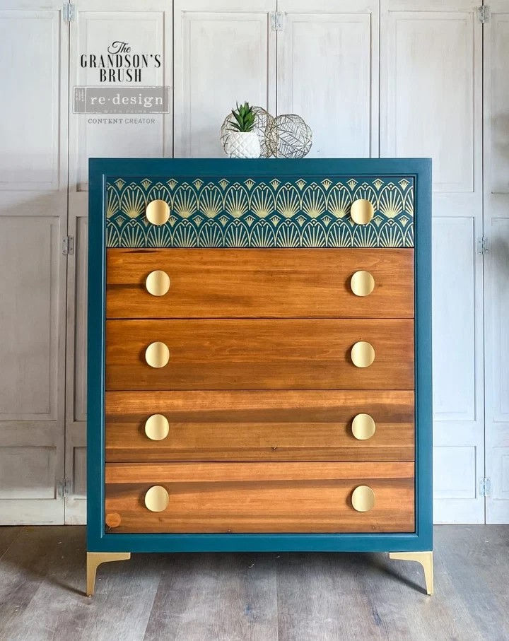 Miniature : Art Deco, pochoir Redesign