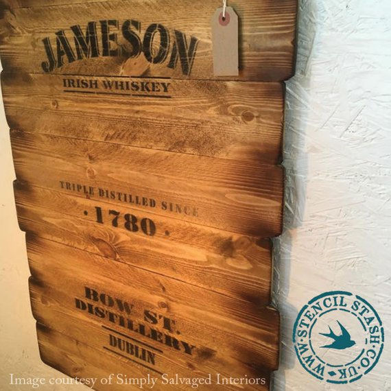 Miniature : Pochoir Jameson Triple Distilled XL