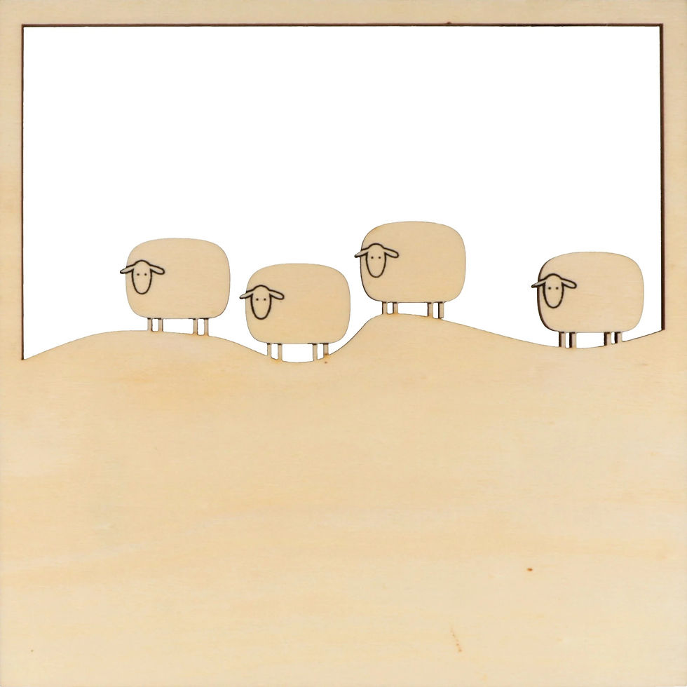 Miniature : Cadre 3D Moutons / Sheep 3D frame, ORB