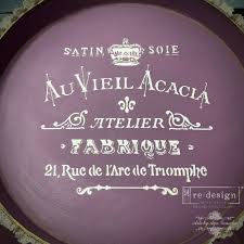 Miniature : Satin Soie, pochoir Decor Stencil Redesign