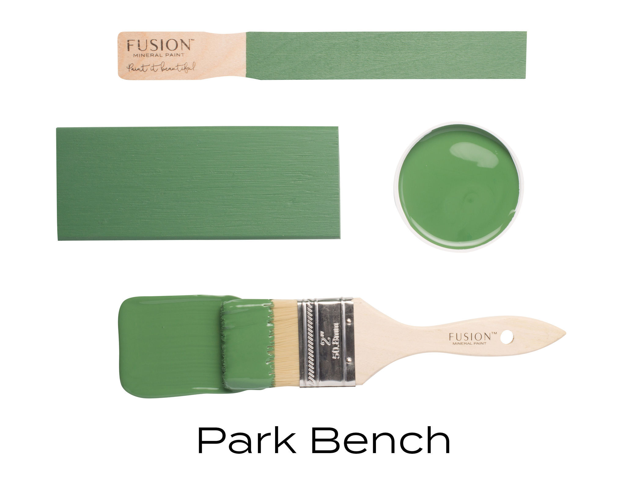 parkbench / vert 'banc de parc'