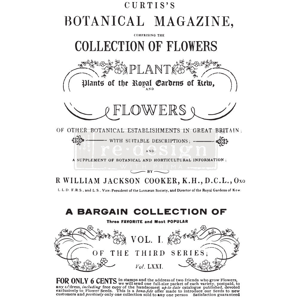 Botanical Magazine, transfert redesign