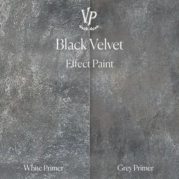 Peinture à effet Noir / Effect Paint Black Velvet, JDL Vintage Paint, 250ml