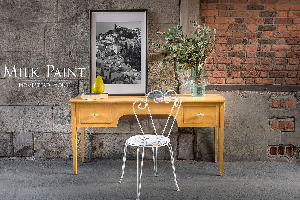 Miniature : Mustard, 230 gr Homestead House Milkpaint