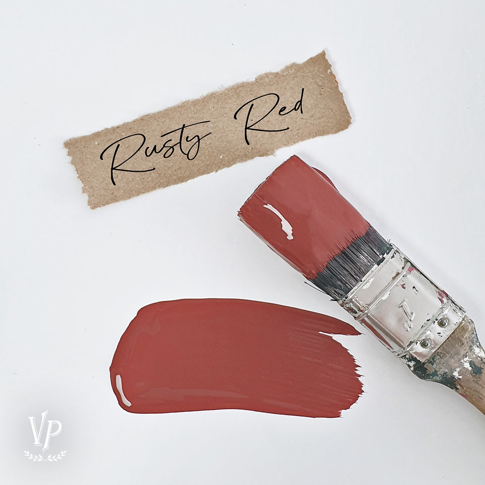 Miniature : Rouge rouille "Rusty Red", Peinture Vintage Paint, JDL