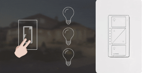 Con el dimmer lutron caseta wireless podrás subir y bajar la intensidad de la iluminación en viviendas, oficinas o cualquier tipo de espacio que necesite alguna regulación de intensidad en sus luminarias.