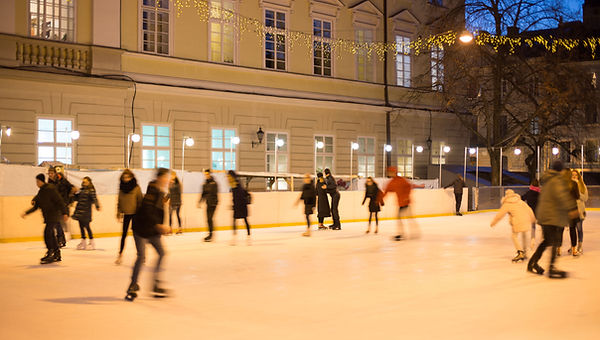 Patinaje sobre hielo al aire libre