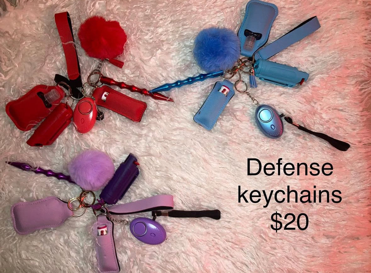 Personalized defense key chains