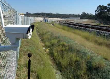 Monitoring camera of rail
