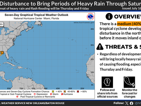 Vigilancia en el Golfo: Invest 93L avanza lentamente y podría traer lluvias fuertes al sureste de EE.UU.📍 www.eltiemponola.com📱 Síguenos en Facebook, Instagram y X: @eltiemponola