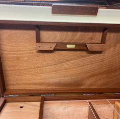 A frame holder in the up position.