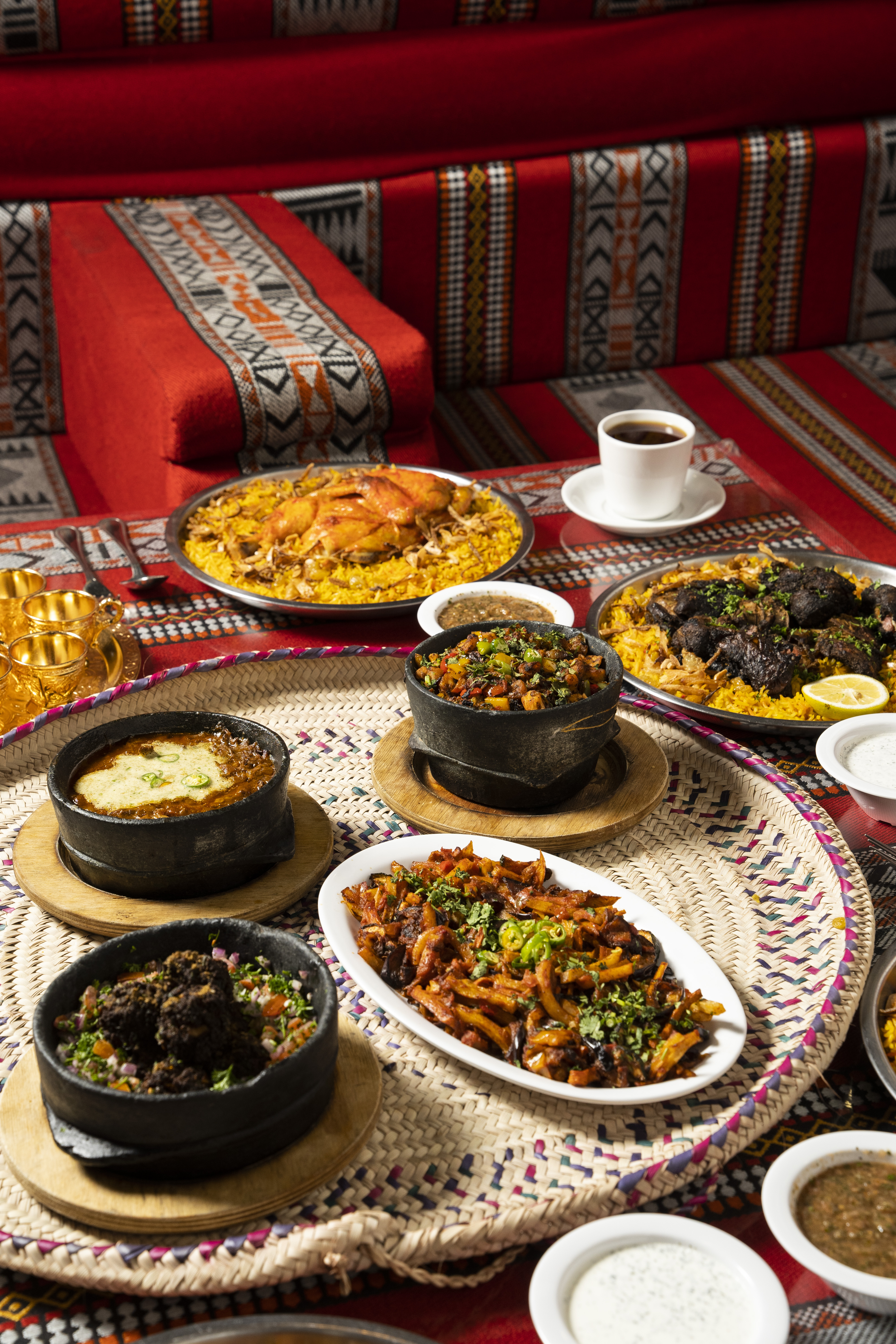 Arranged Food and Objects