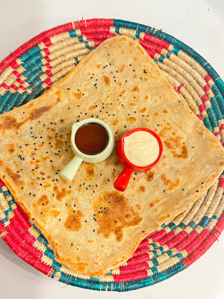 Home made Chapati (Cream & Honey)