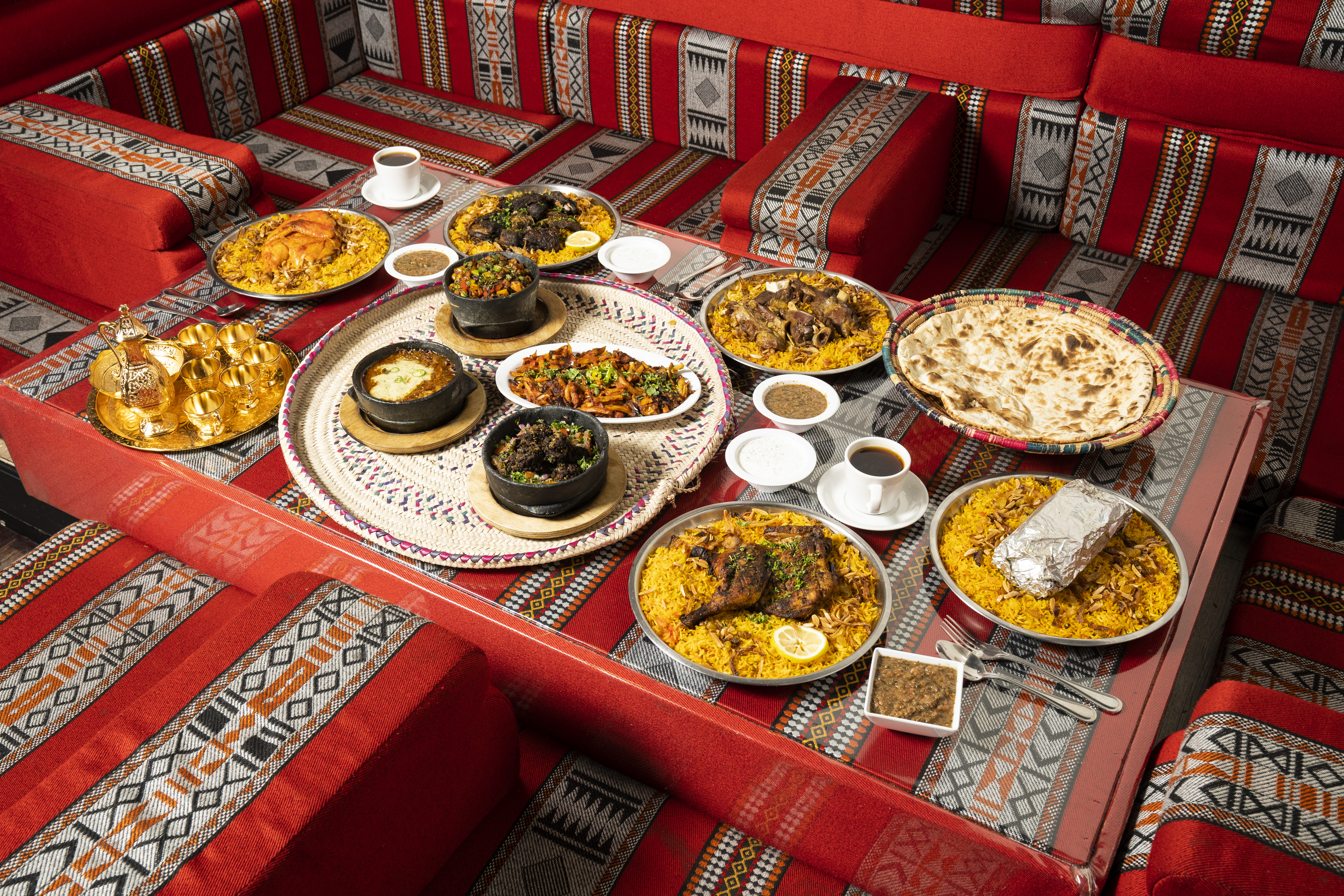 Arranged Food and Objects