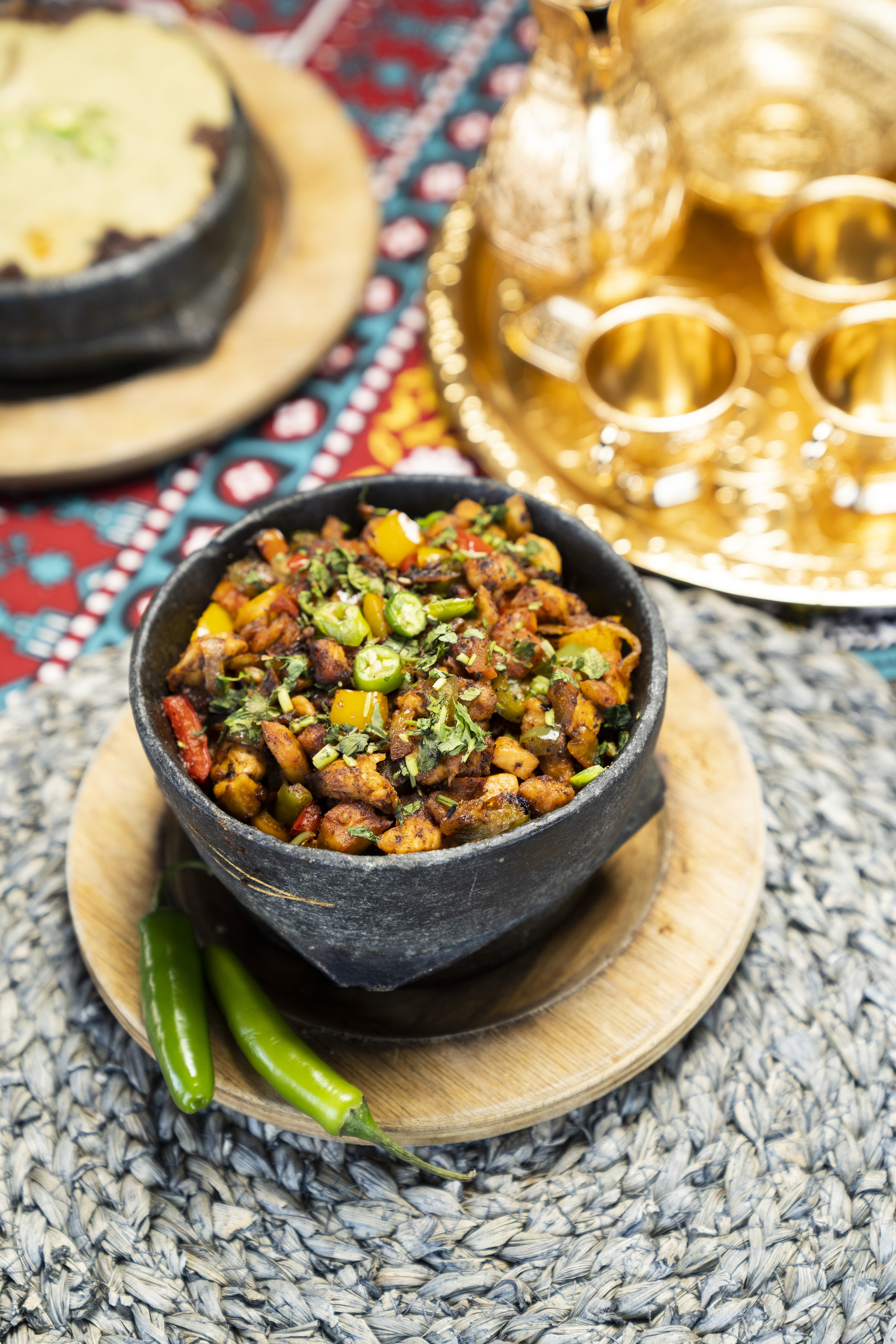 Arranged Food and Objects