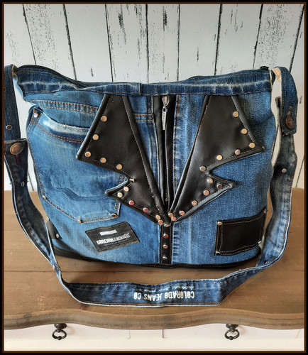 Handmade Jeanstasche Jeanstaschen Damen Damen Tasche Jeanstasche