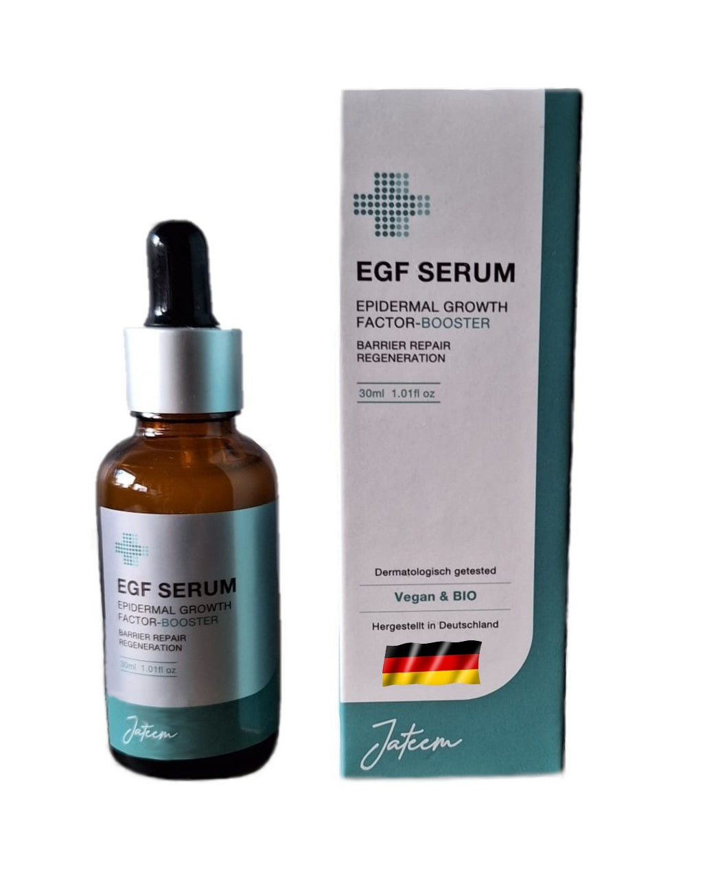 NEW EGF Serum JATEEM 30ml Epidermal Growth Factor Reparatur Akne, Narben, Falten