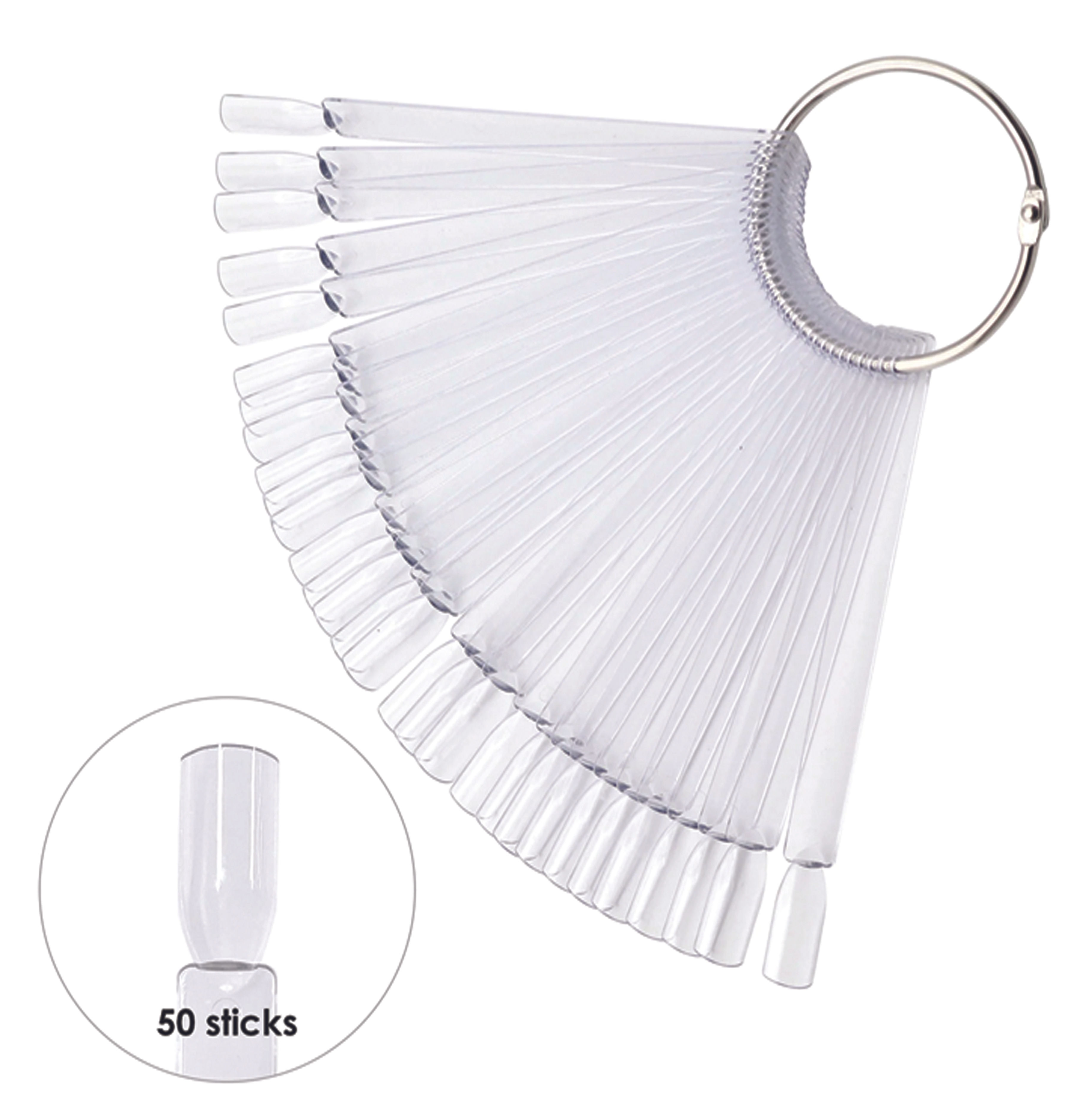 ORIAL NAIL PALLET CLEAR 50PCS/PKT - REF : CB1198