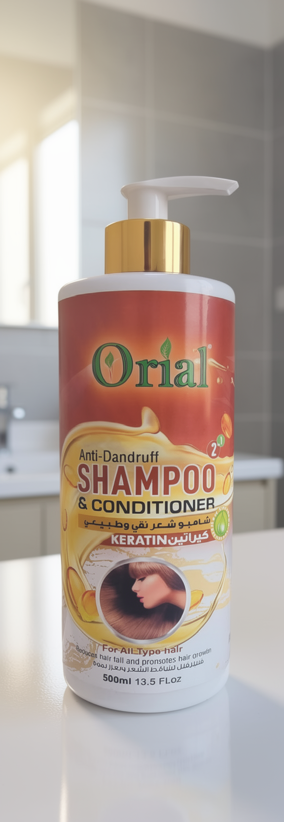 ANTI-DANDRUFF SHAMPOO AND CONDITIONER - KERATIN - 500ML - REF : CB751