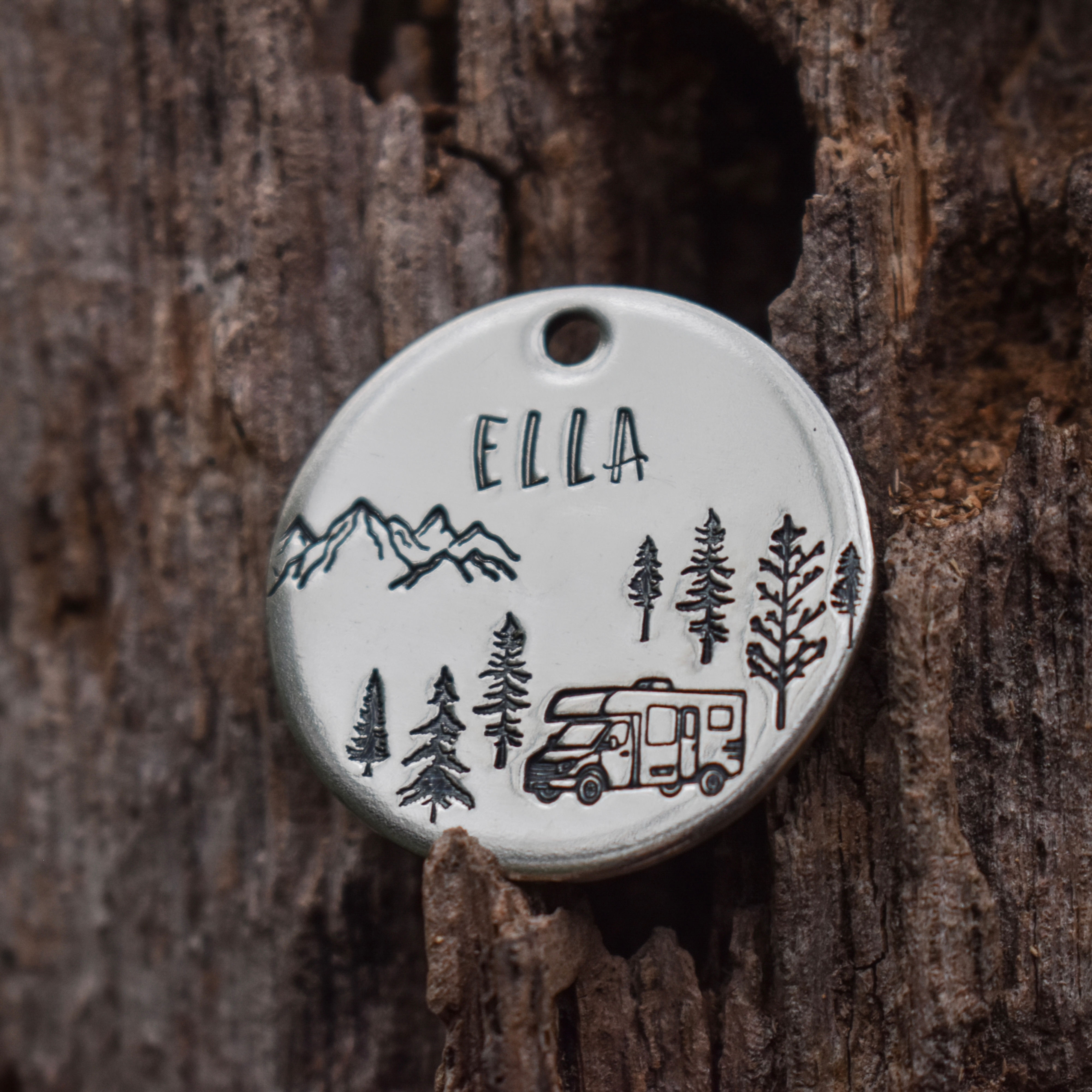 Camping Season 1.25" Pet ID Tag