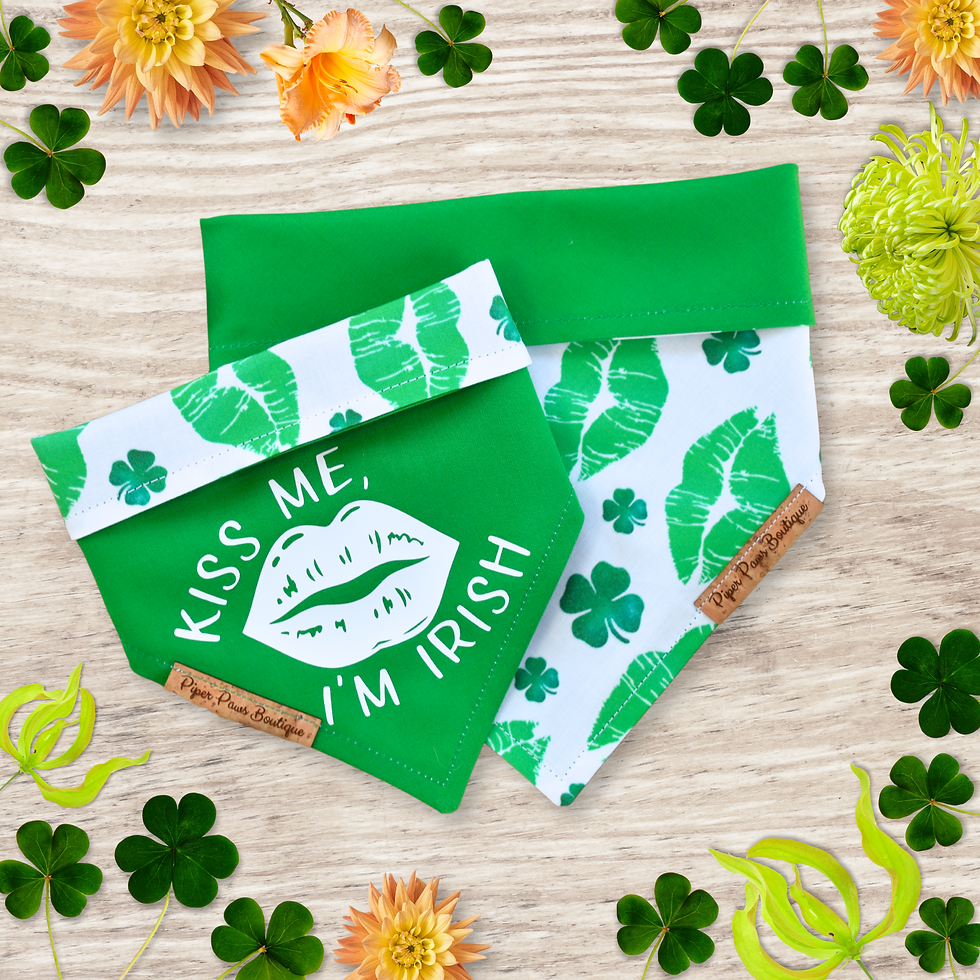Irish Kisses Reversible Bandana