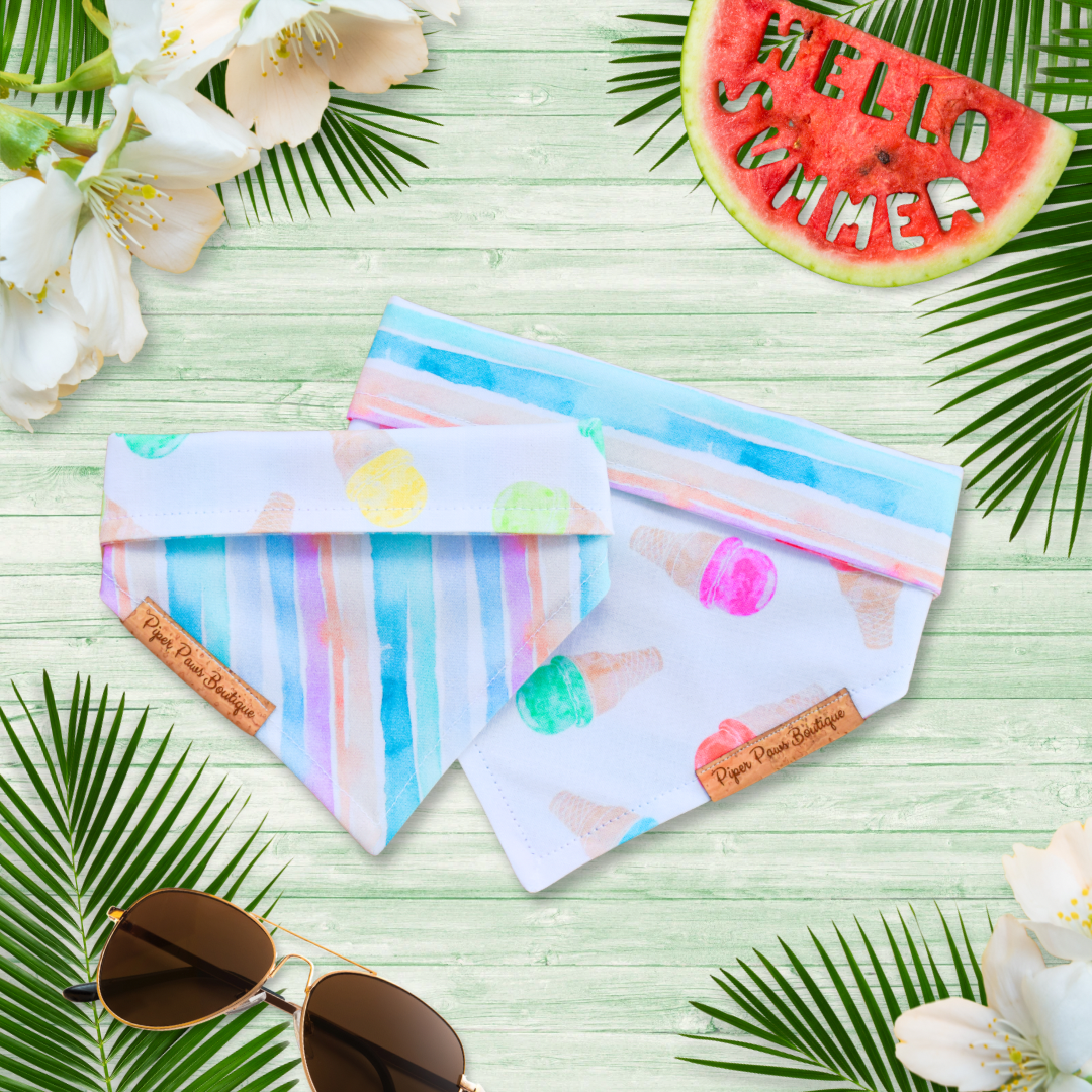 Ice Cream Shop Reversible Bandana