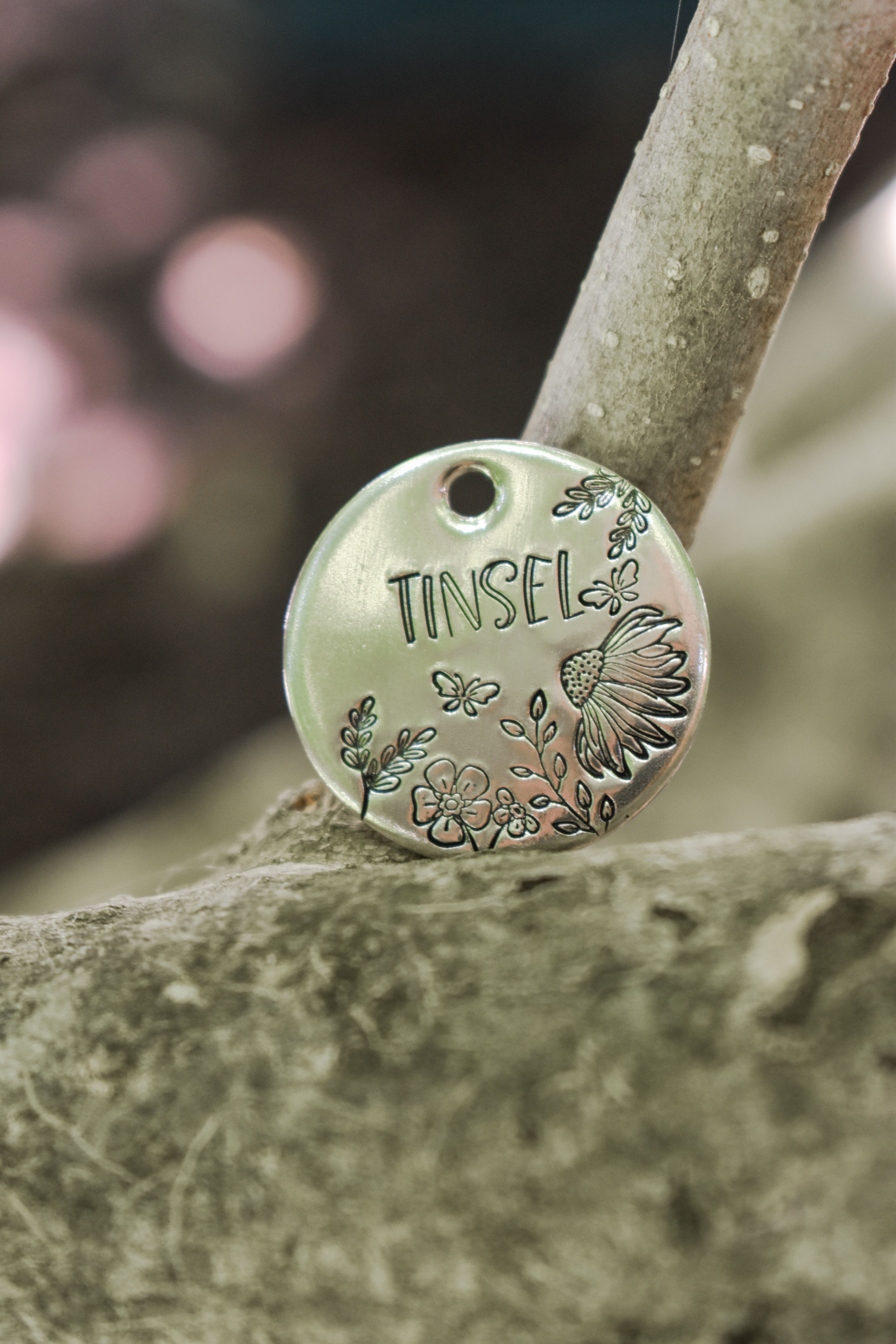 Spring Vibes 1” Pet ID Tag