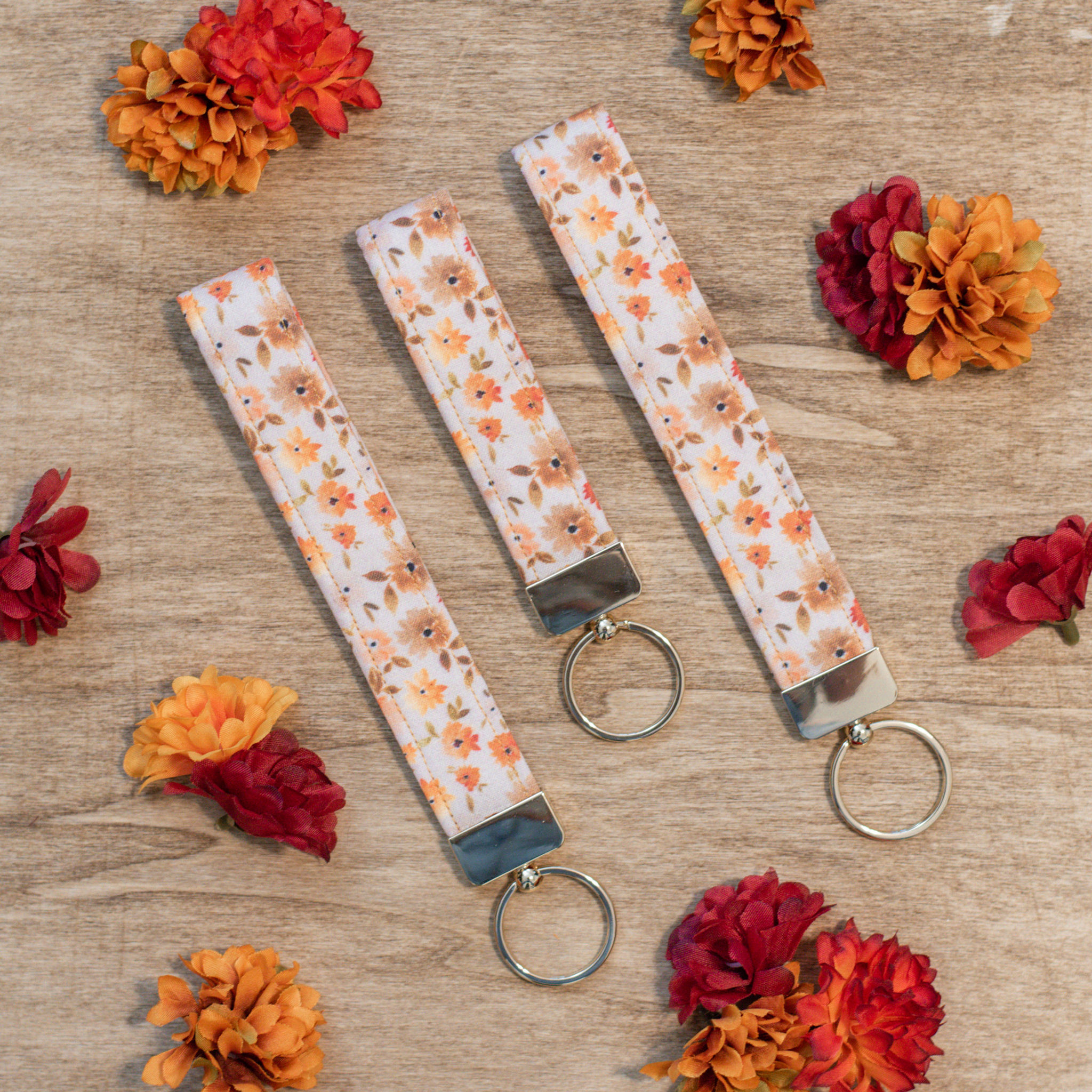 Fall Florals Keychain