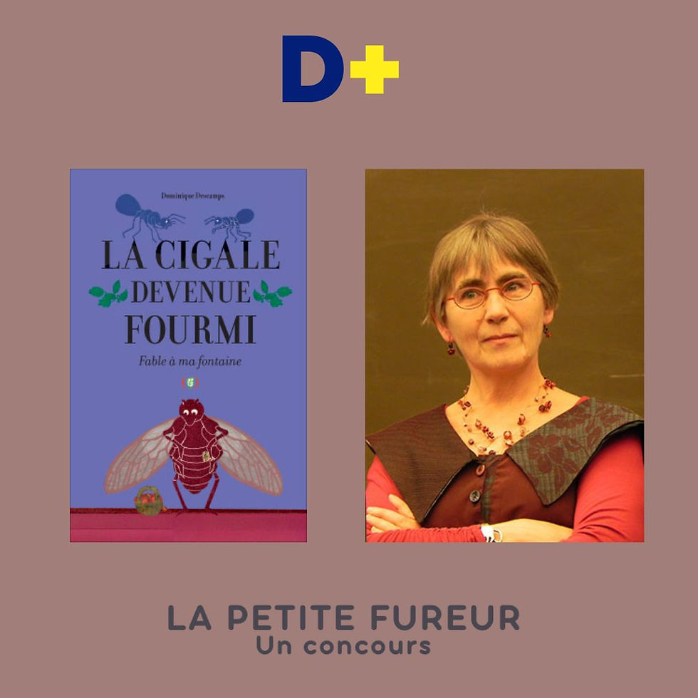 La cigale devenue fourmi: fable à ma fontaine