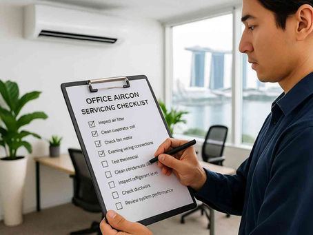 office aircon servicing checklist for Singapore businesses