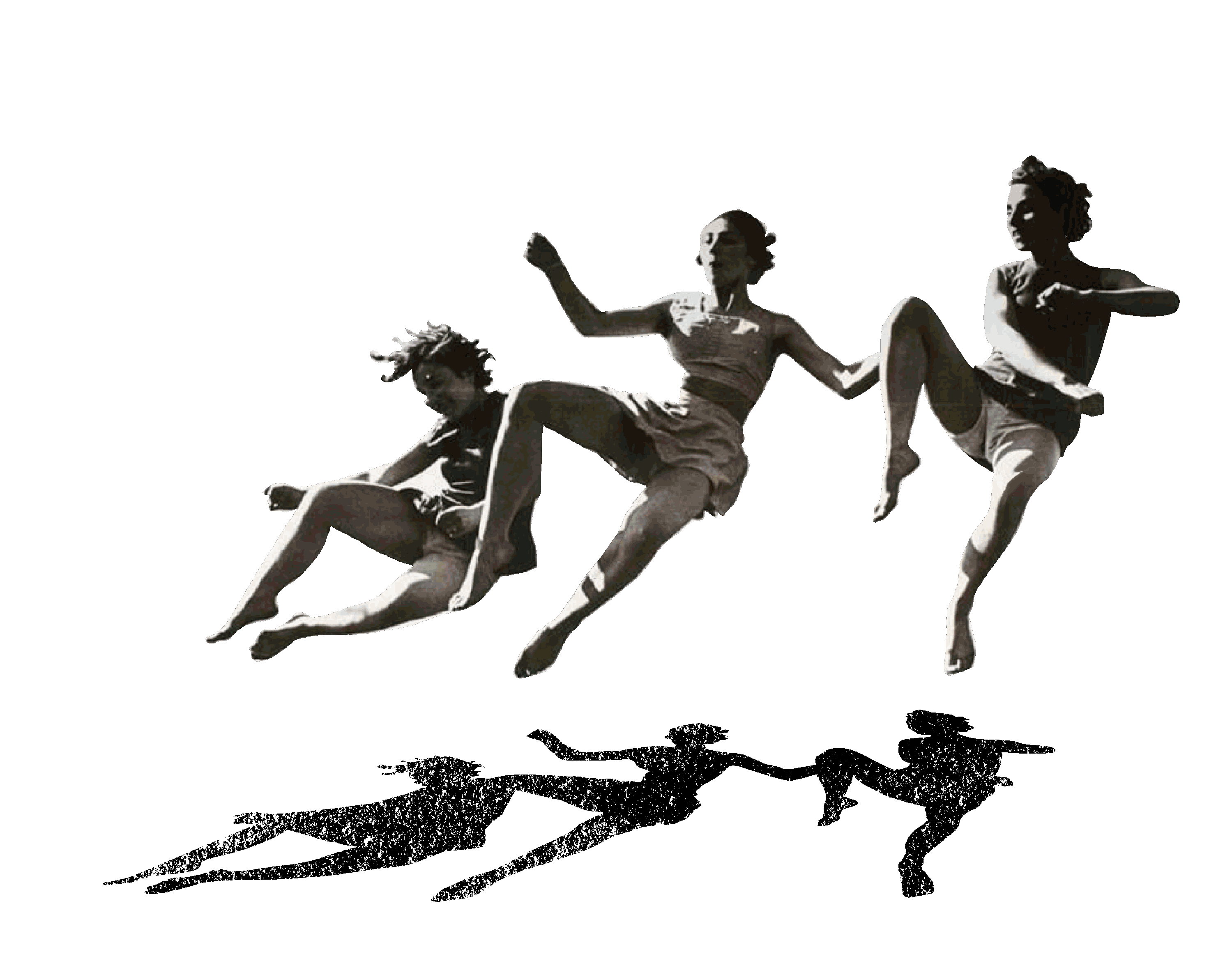 Woman jumping joyfully. Emotional freedom and healing with body-mind psychotherapy and art therapy