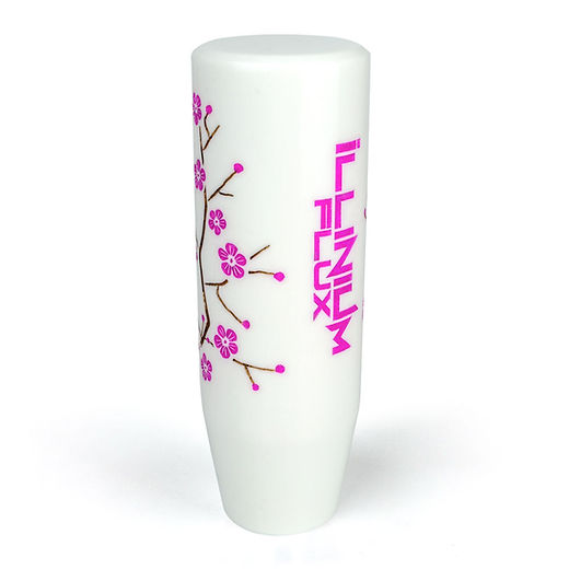 White Hand Painted Sakura Blossom Knob | IlliniumFlux