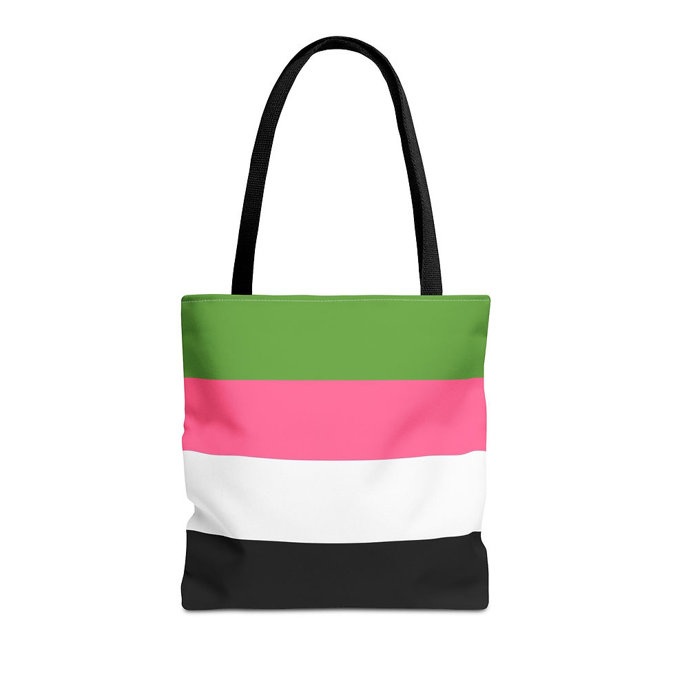 Thumbnail: Stylish Striped Tote Bag in Green