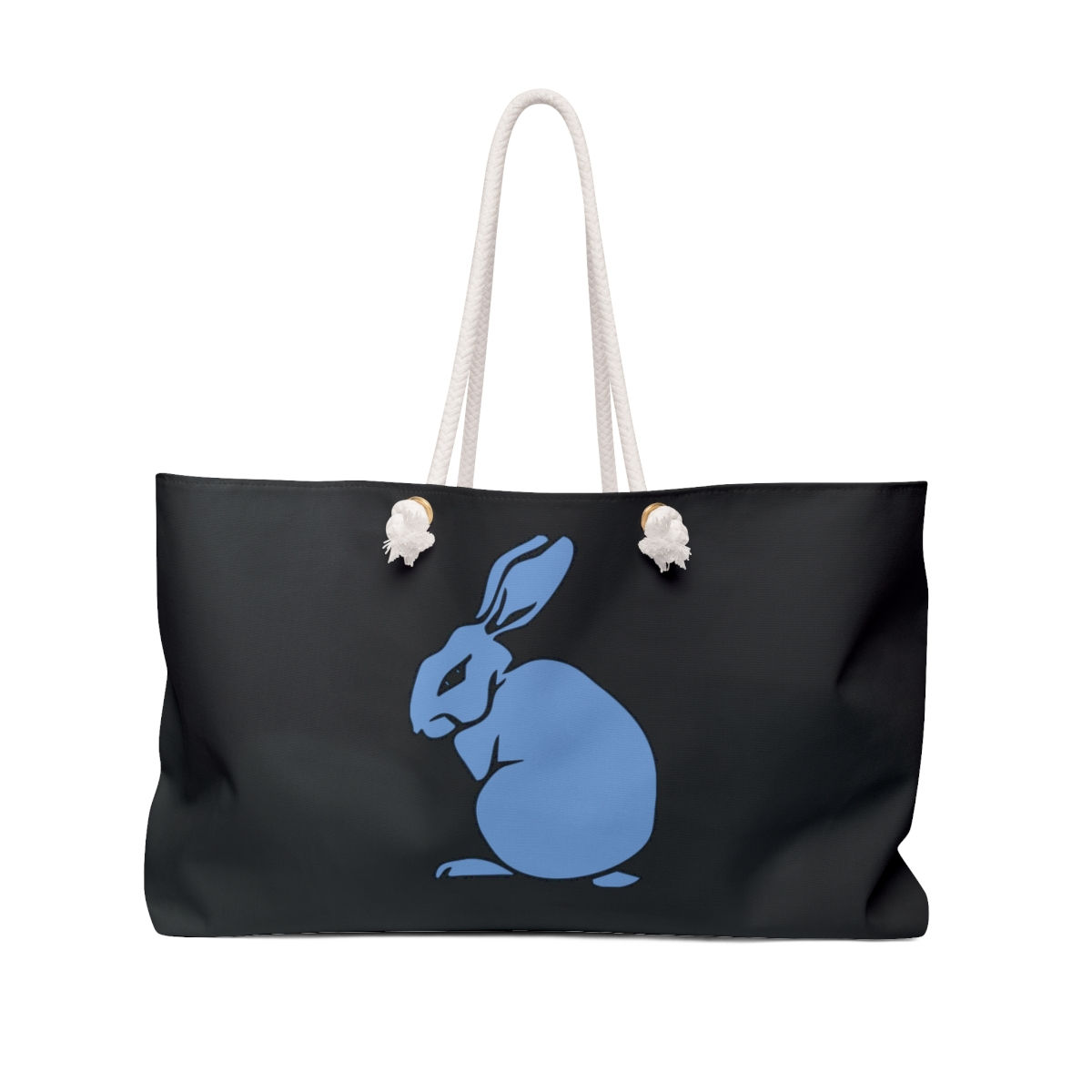 Weekender Bag in My Blue Bunny in Black
