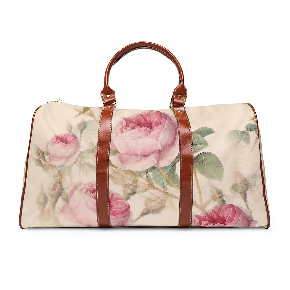 Thumbnail: Waterproof Old Pink Roses Bag 