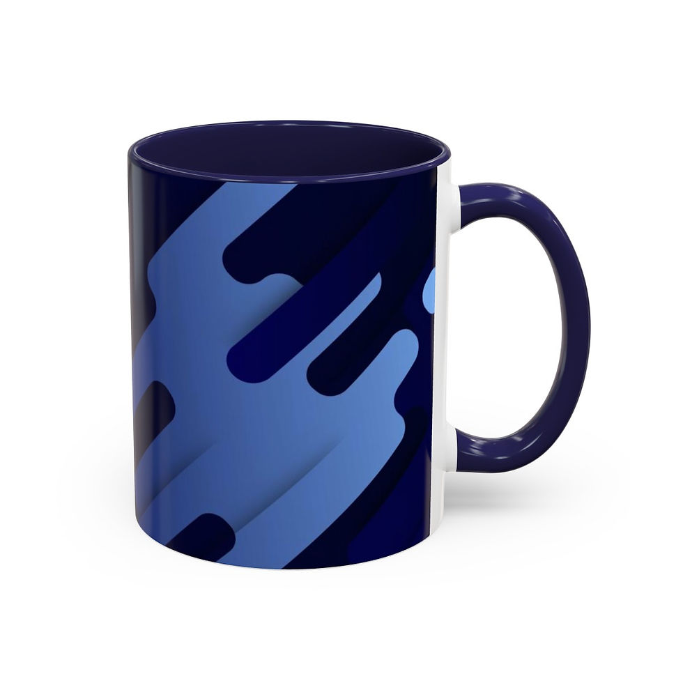 Thumbnail:  Light Blue on Navy Coffee Mug