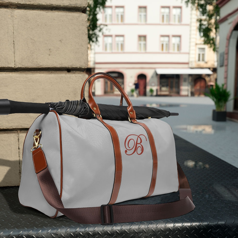 Thumbnail: Waterproof B Initial Bag in Light Grey